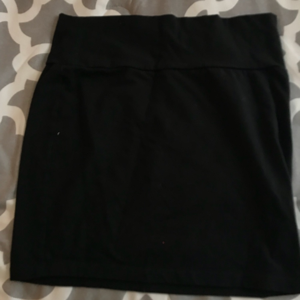 Black tube skirt